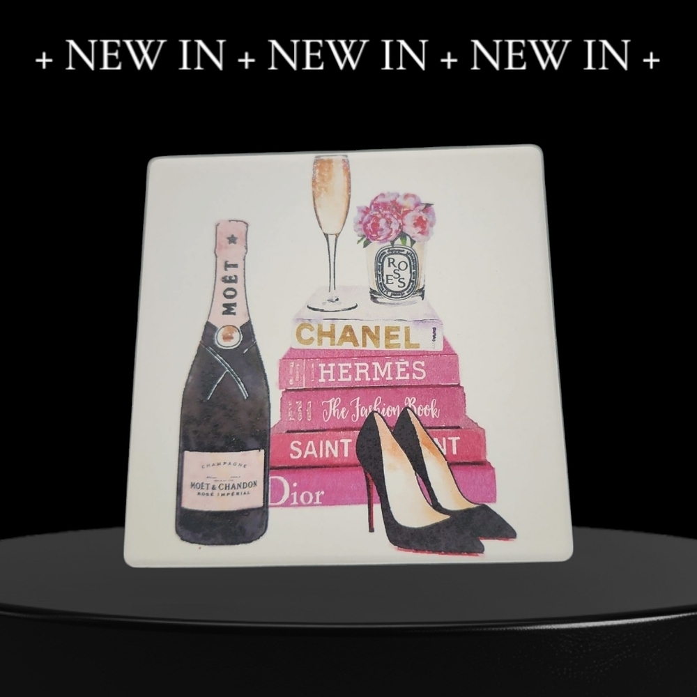 Chic Fashion-Themed Coaster Set - Picture 4 of 4